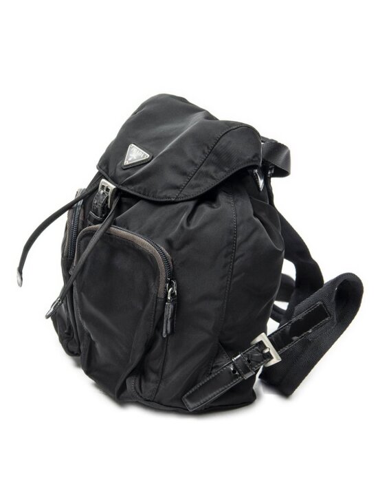Prada Small Drawstring Backpack Black Nylon Canvas main image 8